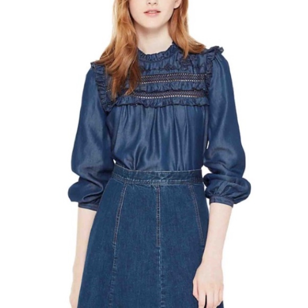 🆕 Kate Spade Denim Indigo Blouse